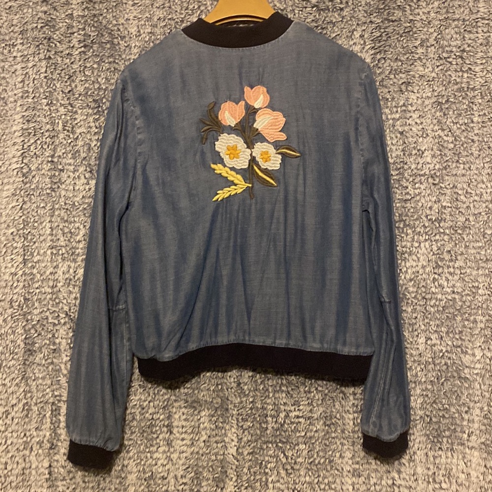 Floral Zip-Up Jacket